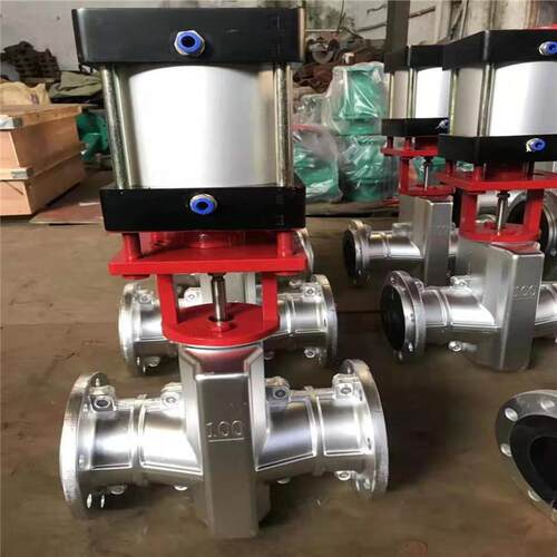 YIS泥水浆管道式手动胶阀G41X-10L 气动软密J封胶管阀6用管途