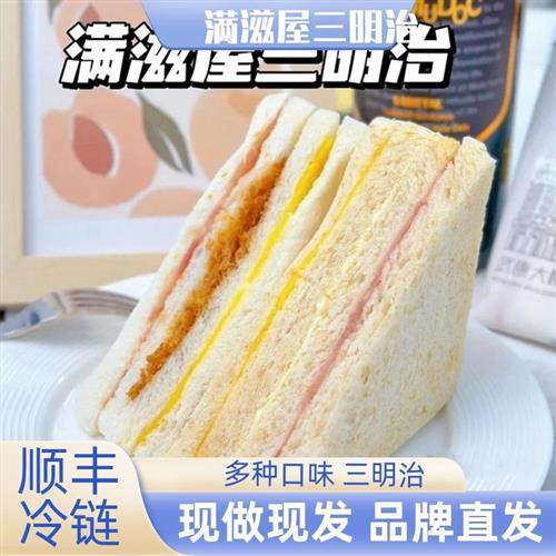 满滋屋三明治日式手工吐司夹心面包芝士肉松火腿代餐营养早餐即食,粮油调味/速食/干货/烘焙,西式馅饼/芝士卷/三明治/汉堡,淘宝优惠券,粉丝福利购,淘宝优惠卷