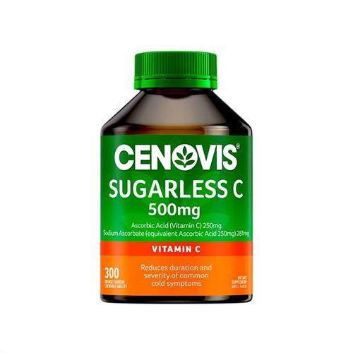 cenovis进口维生素C片300粒/瓶天然维C咀嚼片成人VC片剂橘子味