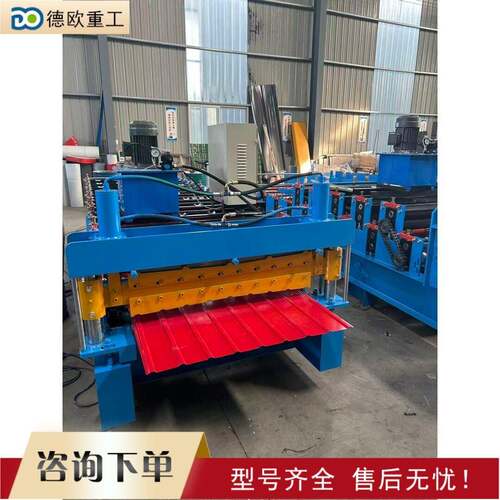 全动彩压瓦机 roof a自pnel rolling forming machin钢e压瓦德欧