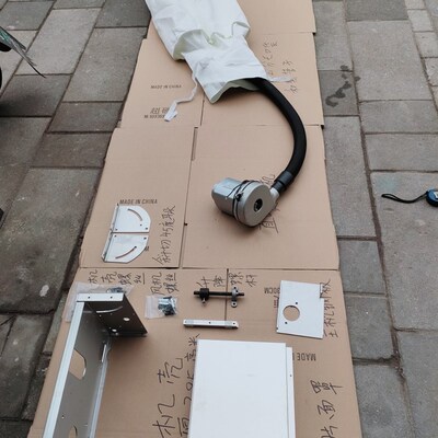 改装单锯三大零件。不锈钢机壳升降斜切白色直喷风机大口袋黑管子