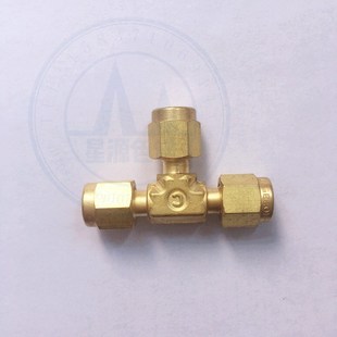 安捷伦1 替代1 Brass inch 8三通气相色谱气路三通