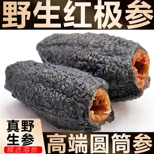 加拿大红色极参500g进口野生冰岛北极水产干散装淡干货刺参海渗