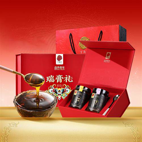 北京同仁堂秋梨膏酸枣百合仁茯苓膏玉灵膏送长辈礼盒
