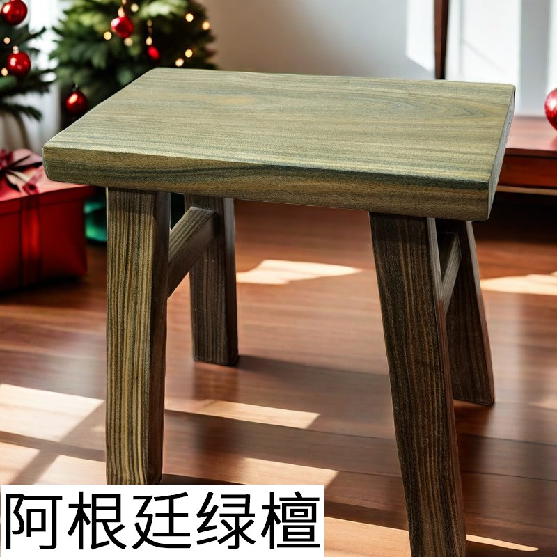 绿檀小凳子d长方凳红木矮凳中式实木板凳客厅门口换鞋凳儿童小木