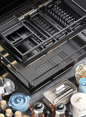 浅拉篮300 350 400深550碗蓝y800整体橱柜拉拦650抽屉式304不锈钢