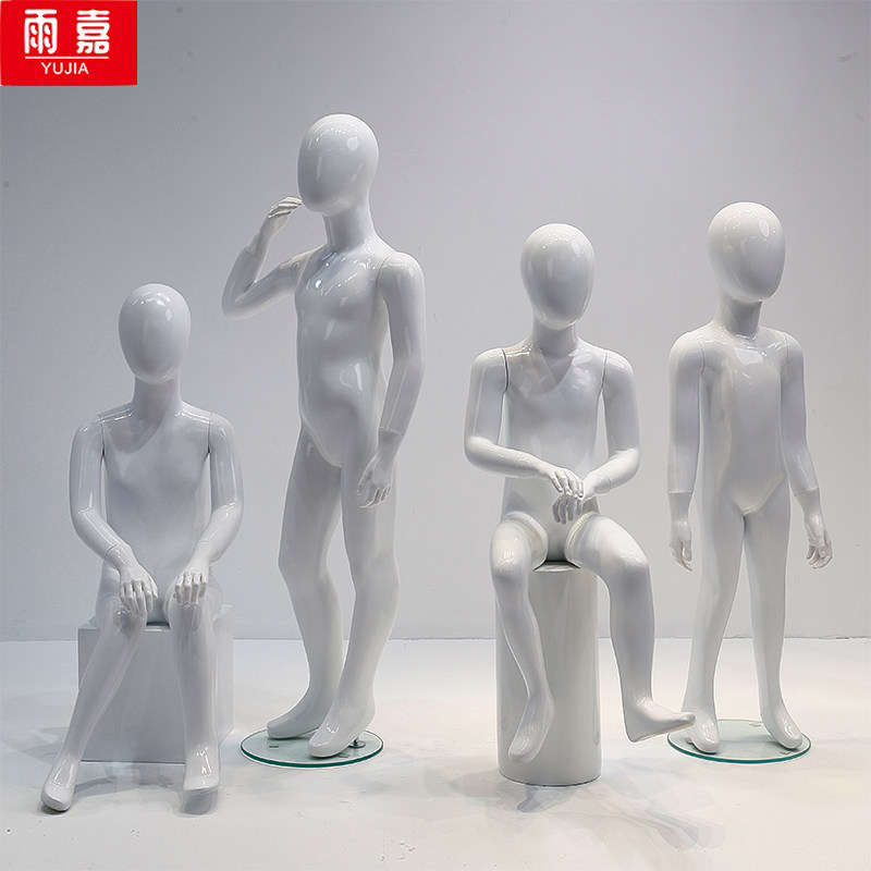 童装店高档儿童模特道具全身橱窗男女小孩假人体模型人台展示架子