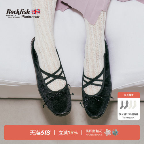 时尚复古天鹅绒平底玛丽珍鞋