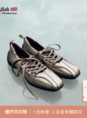 RockfishWeatherwear春季时尚轻便皮面机能风运动休闲芭蕾舞鞋