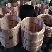 精轧拉拔挤压空调制冷用TP2磷脱氧 R410A紫铜盘管 红铜直条铜管