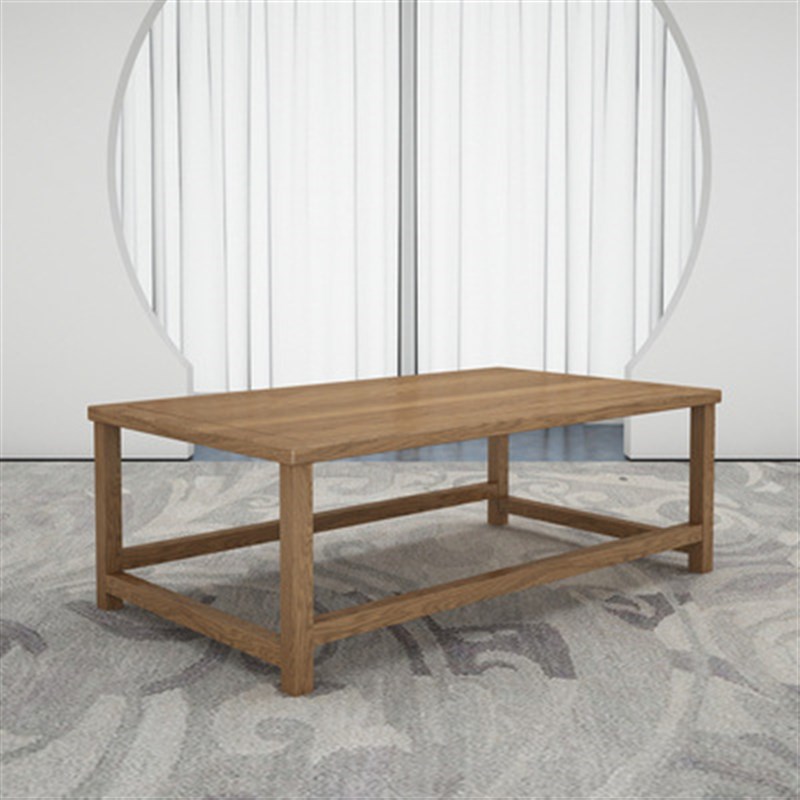 现代中式全实木沙发茶几组合 办公接待室商务卡座家用客厅会客椅