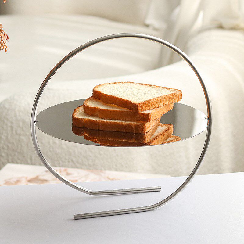 轻奢样板房装饰品蛋糕水果置物盘展示架创意艺术提篮收纳托盘摆件,特色手工艺,其他特色工艺品,淘宝优惠券,粉丝福利购,淘宝优惠卷