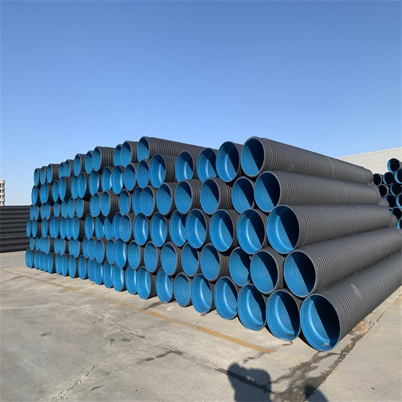 hdpe双壁波纹管 聚乙烯SN4 SN8大口径排污排水管DN300 规格齐全
