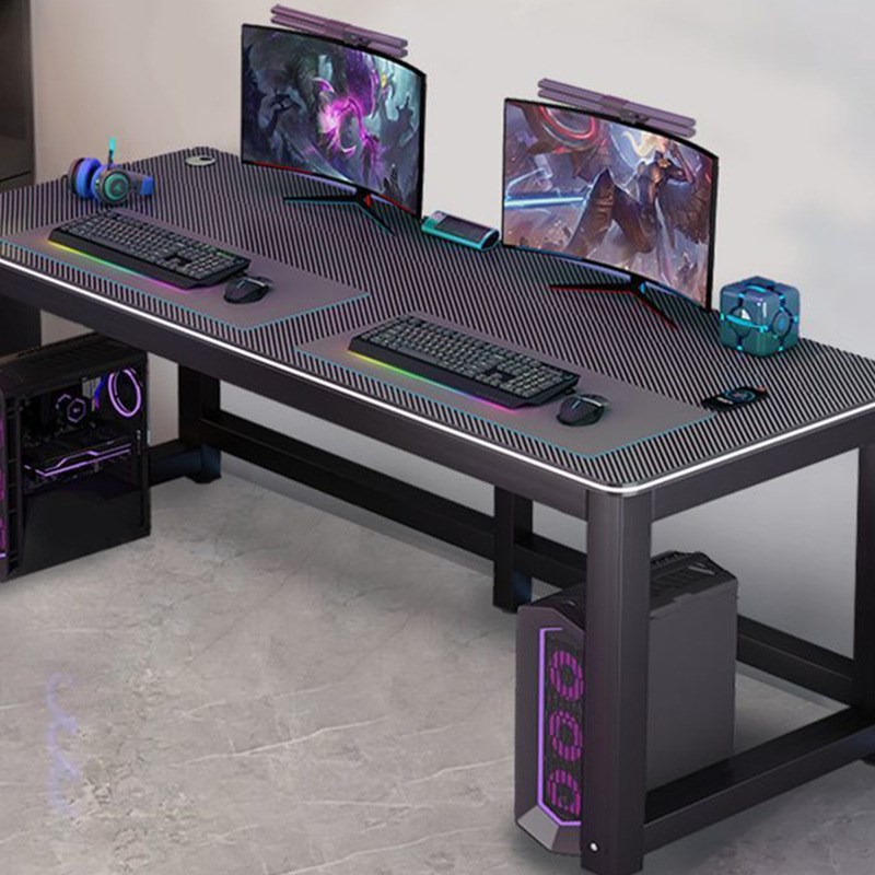 碳纤维双人电竞桌电脑桌台式家用书桌学习桌卧室办公桌简易小桌子