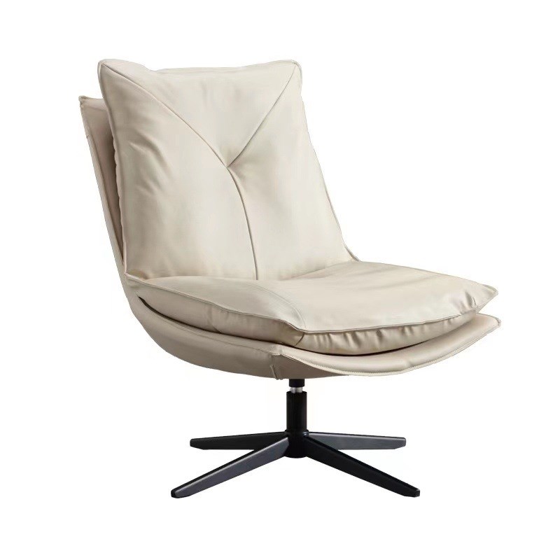 意式轻奢旋转单椅家用阳台客厅单人沙发椅躺椅可拆卸转椅