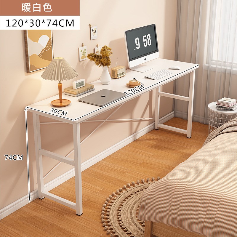 书桌家用女生卧室长条桌简易出租屋靠窗长桌子工作台阳台窄电脑桌