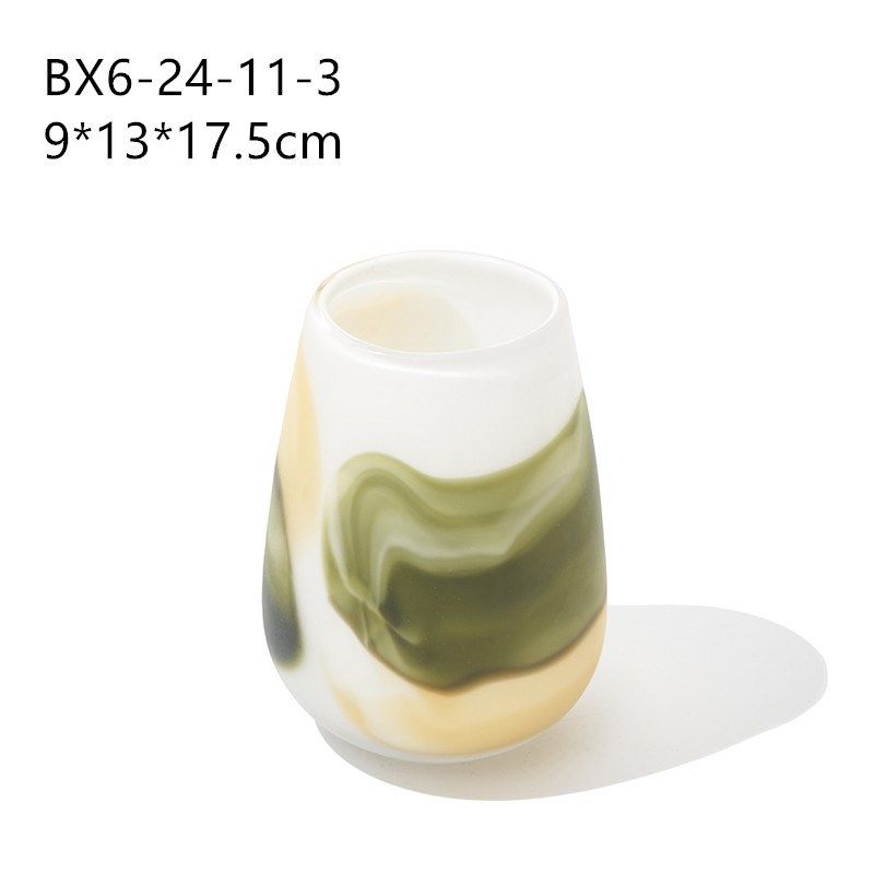 现代简约手工磨砂白色透明玻璃花瓶 水培插花花器工艺品家居摆件,特色手工艺,其他特色工艺品,淘宝优惠券,粉丝福利购,淘宝优惠卷