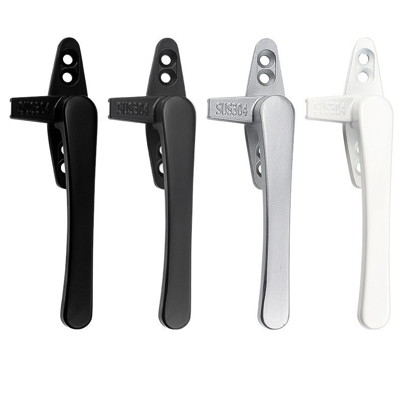 304不锈钢外开窗户把手窗拉手50型平开窗户执手7字执手窗锁扣配件