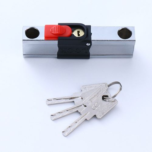 定制玻璃门锁U型锁商铺门插锁 双门防盗锁具家用加长U形锁摩托车