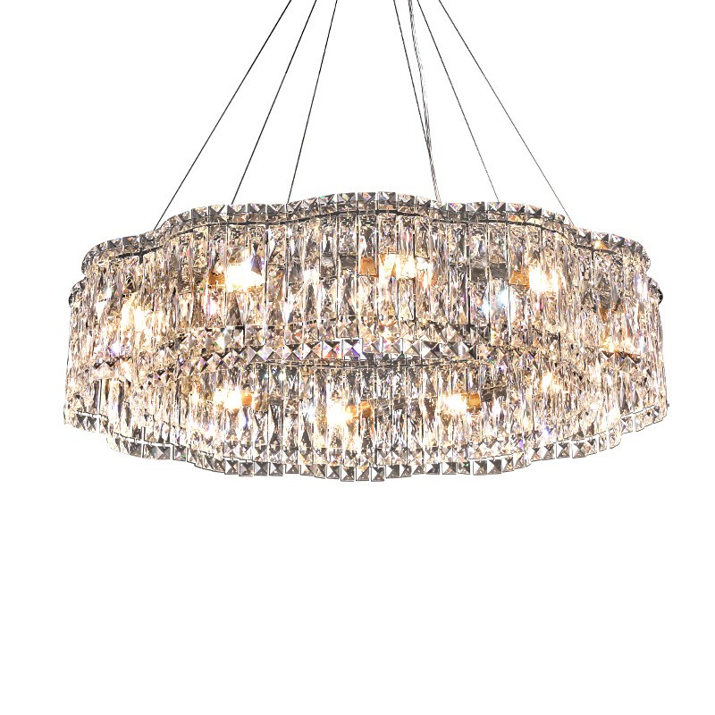 水晶吊灯2023年新款轻奢主灯客厅灯具简约现代奢华餐厅卧室灯饰