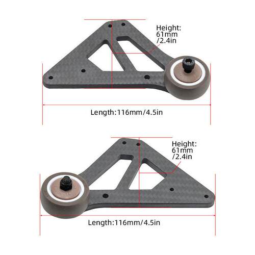 Arrma 1/7莫哈维mojave v2 exb 碳纤维 抬头轮