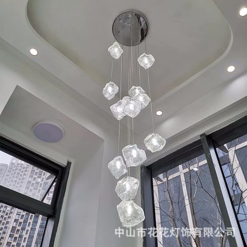 床头吊灯极简创意吧台餐厅灯吊线灯具现代简约冰块过道卧室小吊灯