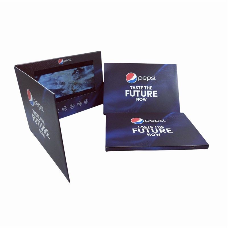 厂家7寸视频宣传册 视频贺卡公司年会邀请函电子相框电子画册