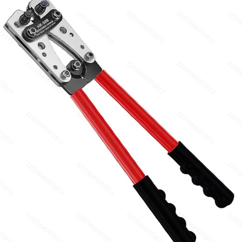 现货 HX-50B大型省力压接钳铜鼻子手动冷压端子钳电 工专用压接钳