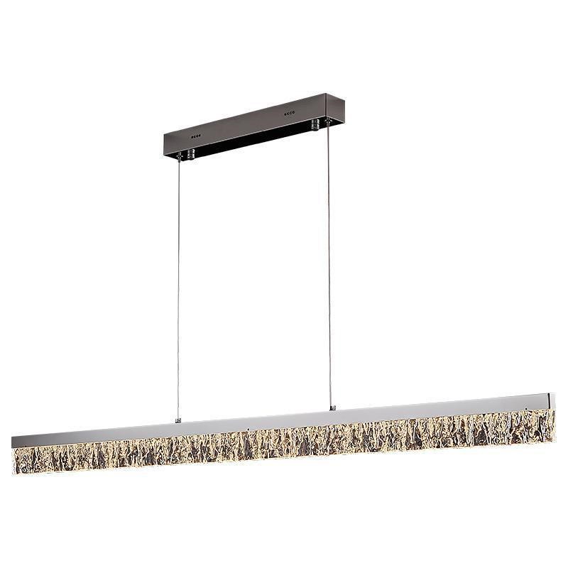 餐厅吊灯现代简约吧台餐桌灯设计师极简个性一字长条岛台灯