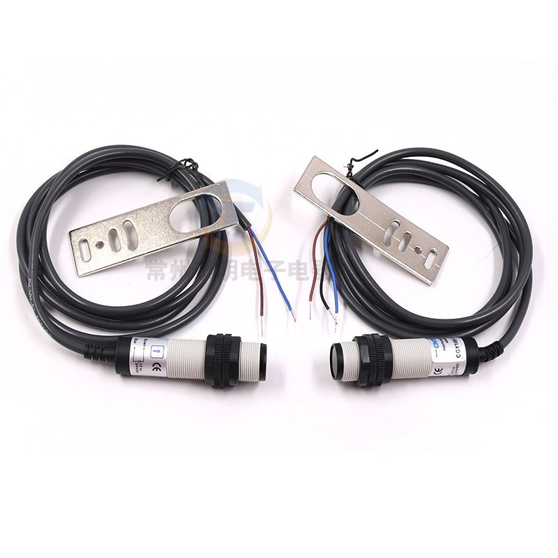 CNTD昌得感应传感器光电开关CGY18E-T5NA M18圆柱形对射型直流5米