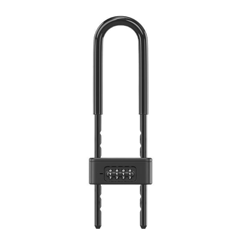 密码锁玻璃门锁推拉门U形锁防盗防撬挂锁U型锁商铺加长插锁办公室