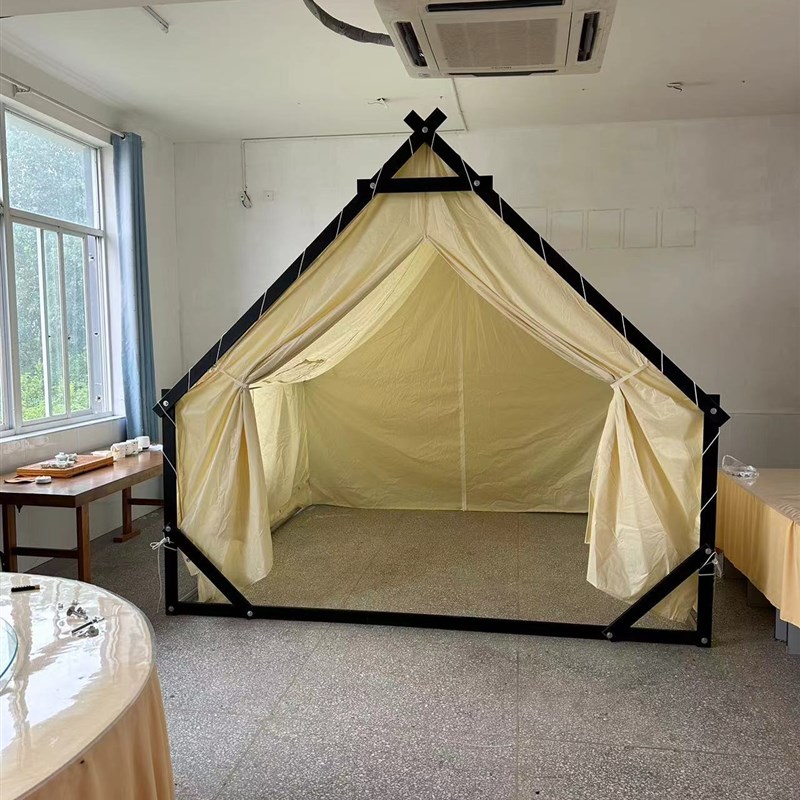 网红帐篷户外营地民宿餐饮烧烤三角房型帐篷室外天台防雨露天帐篷