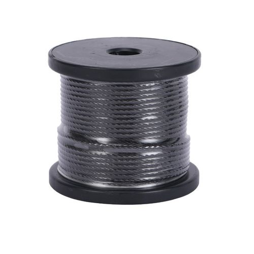 不锈钢墨色钢丝绳威亚用钢丝绳纯黑色不锈钢钢丝绳非包塑