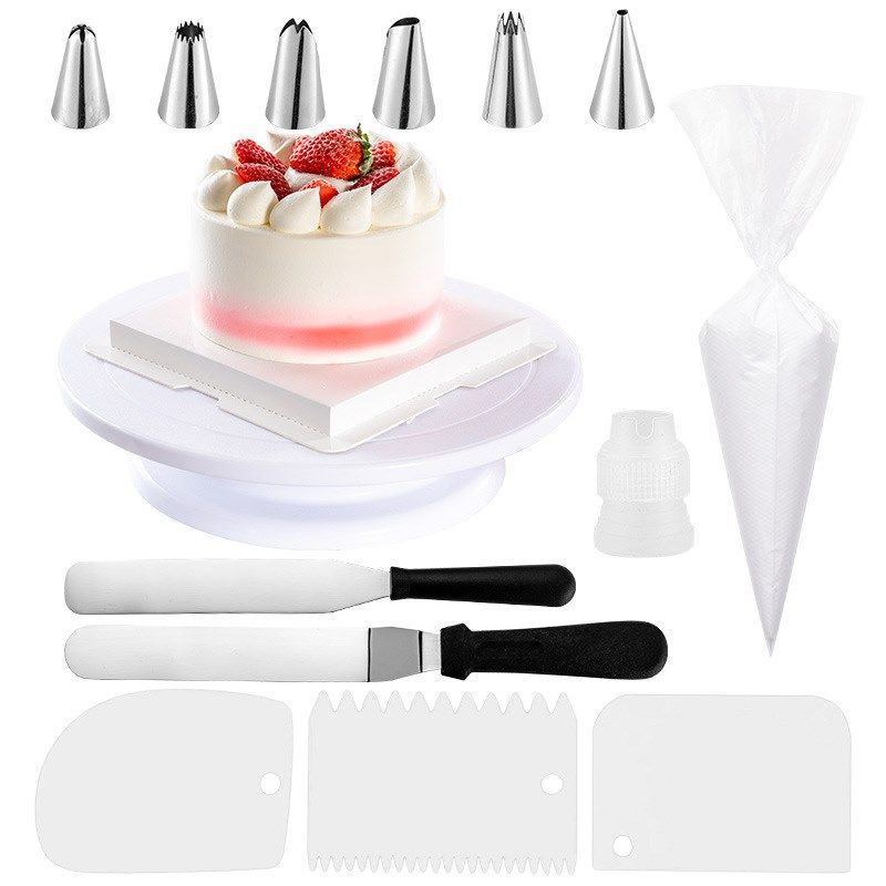 工厂现货63件套蛋糕转台套装烘焙蛋糕裱花蛋糕裱花嘴烘焙工具套装