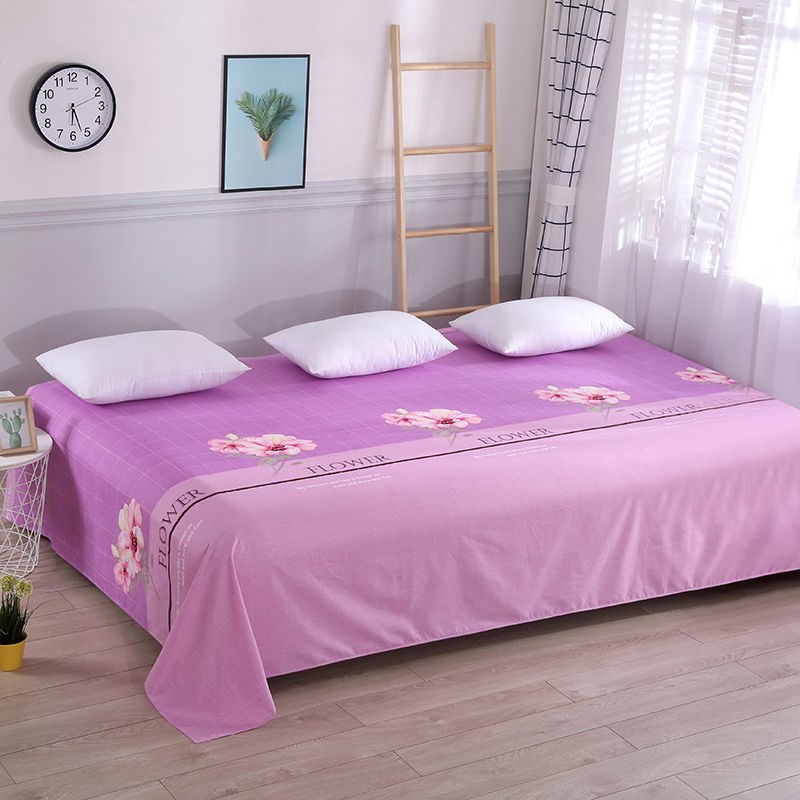 防滑加厚磨毛大炕单单件榻榻米床单子土炕双人床枕套一对布料繁星