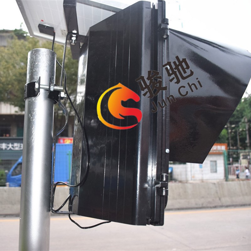 太阳能黄闪灯黄闪红慢字交通信号灯频闪道路施工警示灯路障爆闪灯