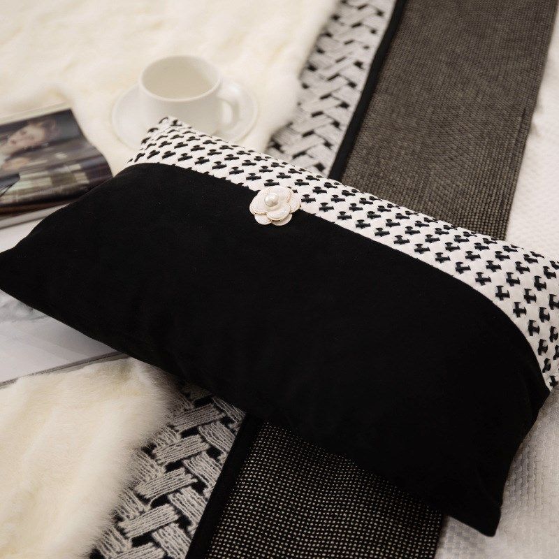 极简轻奢黑白经典设计师割绒提花沙发靠垫别墅样板间床上抱枕套件,居家布艺,靠垫/抱枕,淘宝优惠券,粉丝福利购,淘宝优惠卷