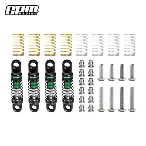 GPM AXIAL 1/30SCX30铝可调阻尼避震器22mm一车份（3款硬度弹簧）