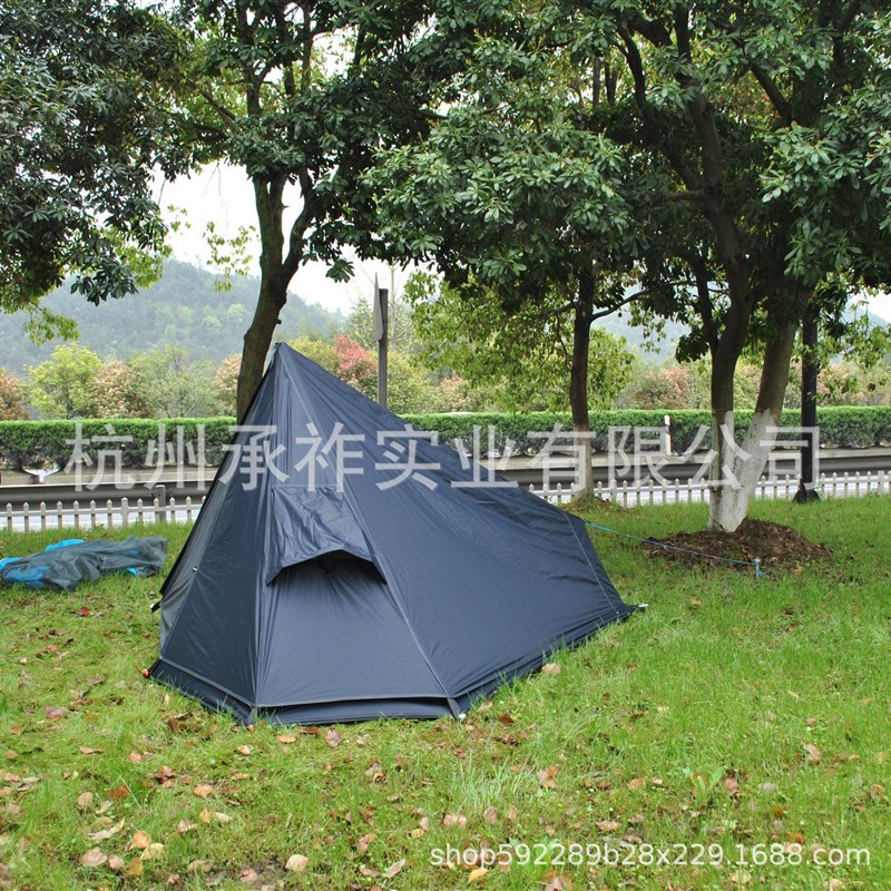 650g超轻登山帐篷.50个可印logo.黑色单人户外露营帐篷帐篷