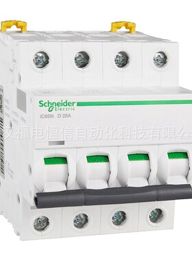 梅兰日兰iC65N微小型断路器iC65N 4P D25A空气开关A9F19425原装