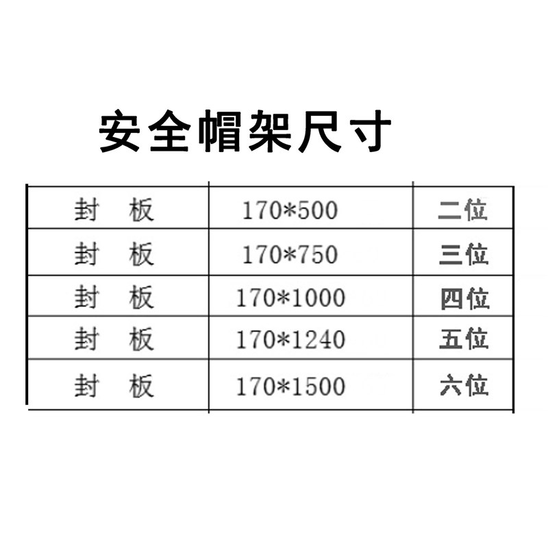 四位铁安全帽架壁挂式放置架  工地安全帽存放处车间安全帽放置架
