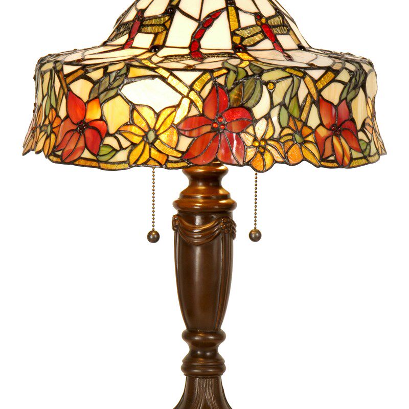 厂家直销蒂凡尼欧式玻璃灯饰异型台灯巴洛克风田园风地中海风