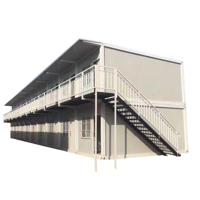 源头厂家户外简易活动板房打包快拼箱 双层宿舍住人移动集装箱房