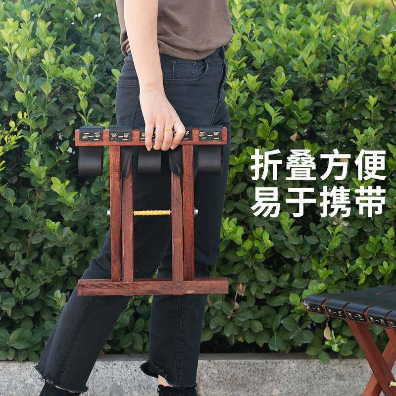 枣木马扎实木钓鱼户外家用小凳子马扎便携椅椅子折叠马凳矮凳