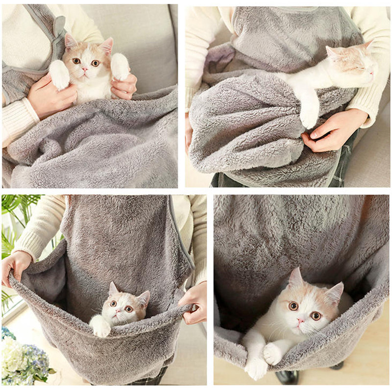抱猫围裙防粘毛神器不粘毛猫袋宠物狗狗撸猫围兜猫咪包抱猫的衣服