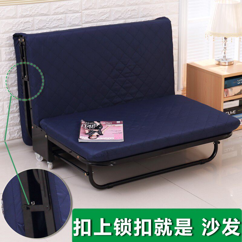 折叠床单人e午睡床三折办公室午休折叠床午休床 三折海绵床 行军