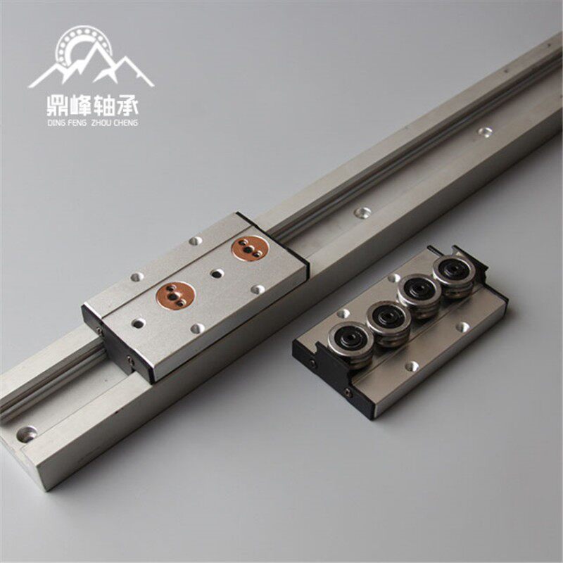 直线双轴心导轨滑块 铝合金滑轨轨道 滑道木P工滑台摄影导轨方轨
