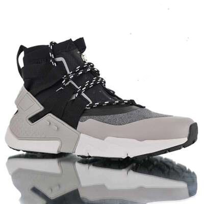 秋冬新款华莱士男鞋六代高帮网面跑鞋gripp拉链机U能鞋卡其色女鞋
