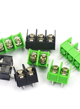 KF7.62-2P3P4P位 接线端子PCB端子接插件 7.62mm可拼接 绿/黑色