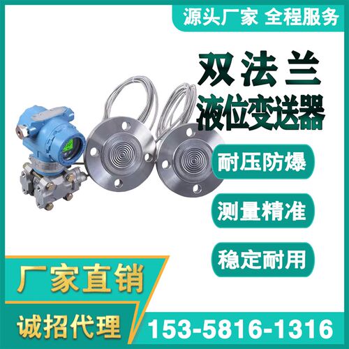 双法兰液位变送器液位计压力变送器石油计量防腐防爆DN50/80/100